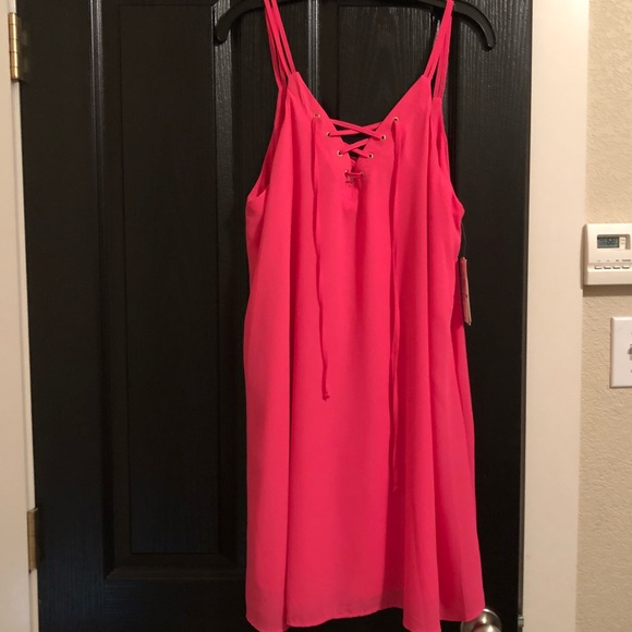NWT - Gianni Bini “Garden Party” Hot Pink Dress - Picture 3 of 6